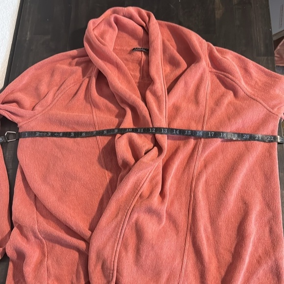 Peruvian Connection Salmon Pima Cotton Knit Cardigan Size Large - Picture 7 of 8